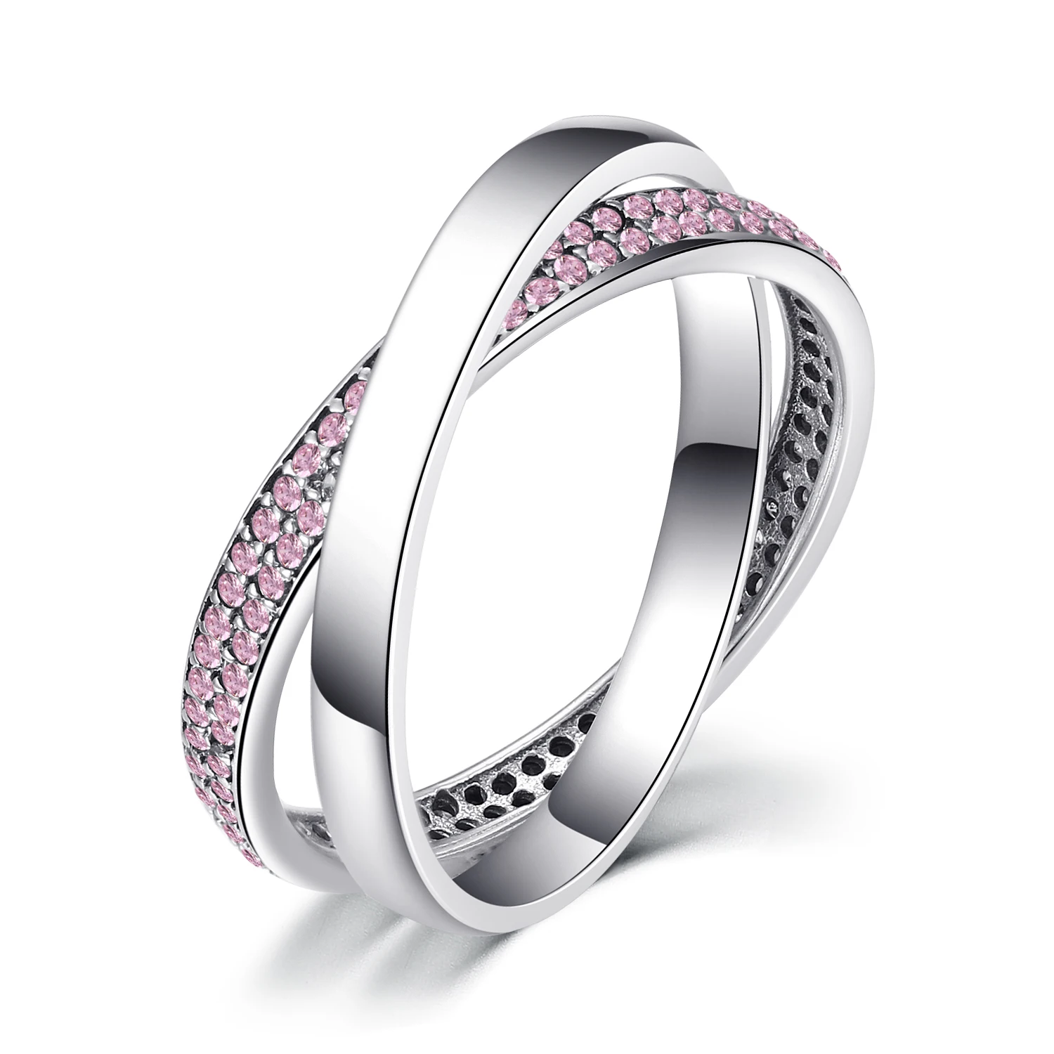 Jewelrypalace стерлингового серебра 925 Serenity любовь кольцо Новая мода Серебряные кольца