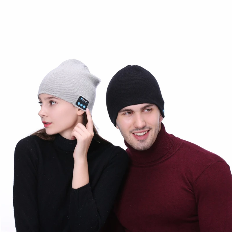 Модная шапка бини, шапка, беспроводная Bluetooth гарнитура, гарнитура, динамик, микрофон, зимняя, для спорта на открытом воздухе, стерео, музыка, шапка, 18Nov28