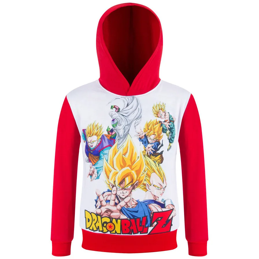 Детская куртка Жемчуг дракона Goku Vegeta толстовки с капюшоном детская одежда для