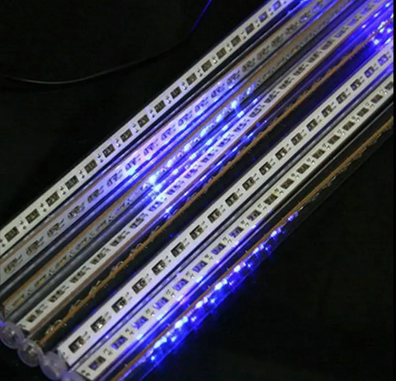 50 см 240LED метеоритный дождь трубки Строка светильник с эффектом падающего снега