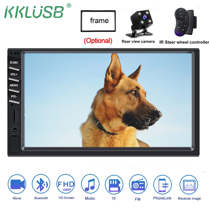 2din автомобильный радиоприемник 7 дюймов Сенсорный экран MirrorLink проигрыватель Android 2 DIN MP5 плеер Авто Bluetooth заднего вида Камера магнитофон