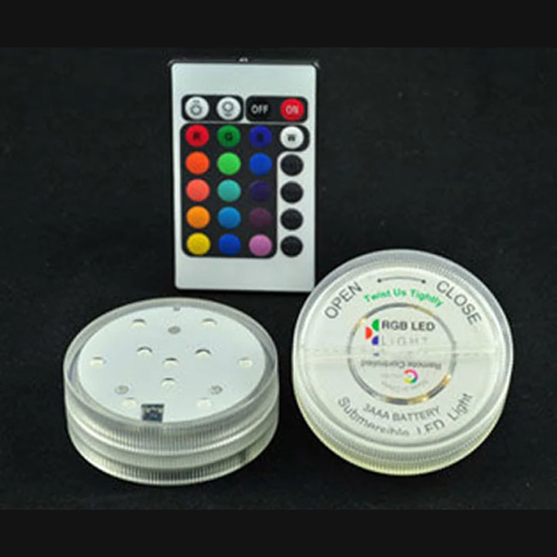 1 шт. светодиодные подводные огни мульти Цвет Водонепроницаемый Свадебная