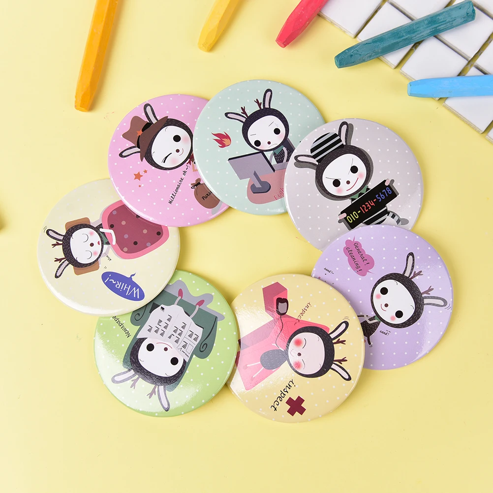 1 шт. случайное мини карманное косметическое зеркало для девочек компактные