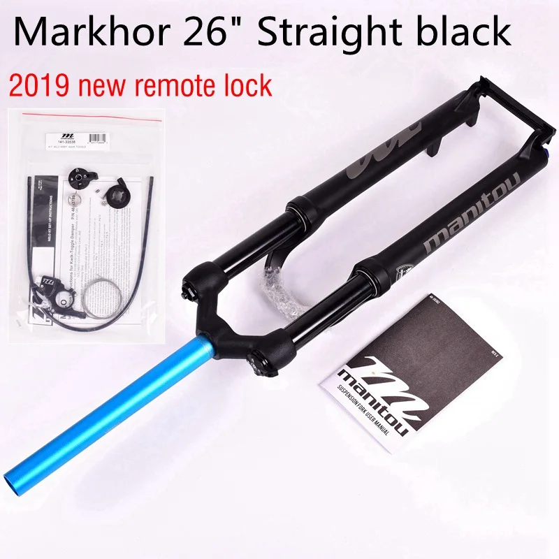 Велосипедная вилка Manitou MARKHOR Велосипедная вилка 26 27,5 дюймов 29er горная вилка для горного велосипеда масло для подвески и газовая вилка Дистанционный Замок 1635 г