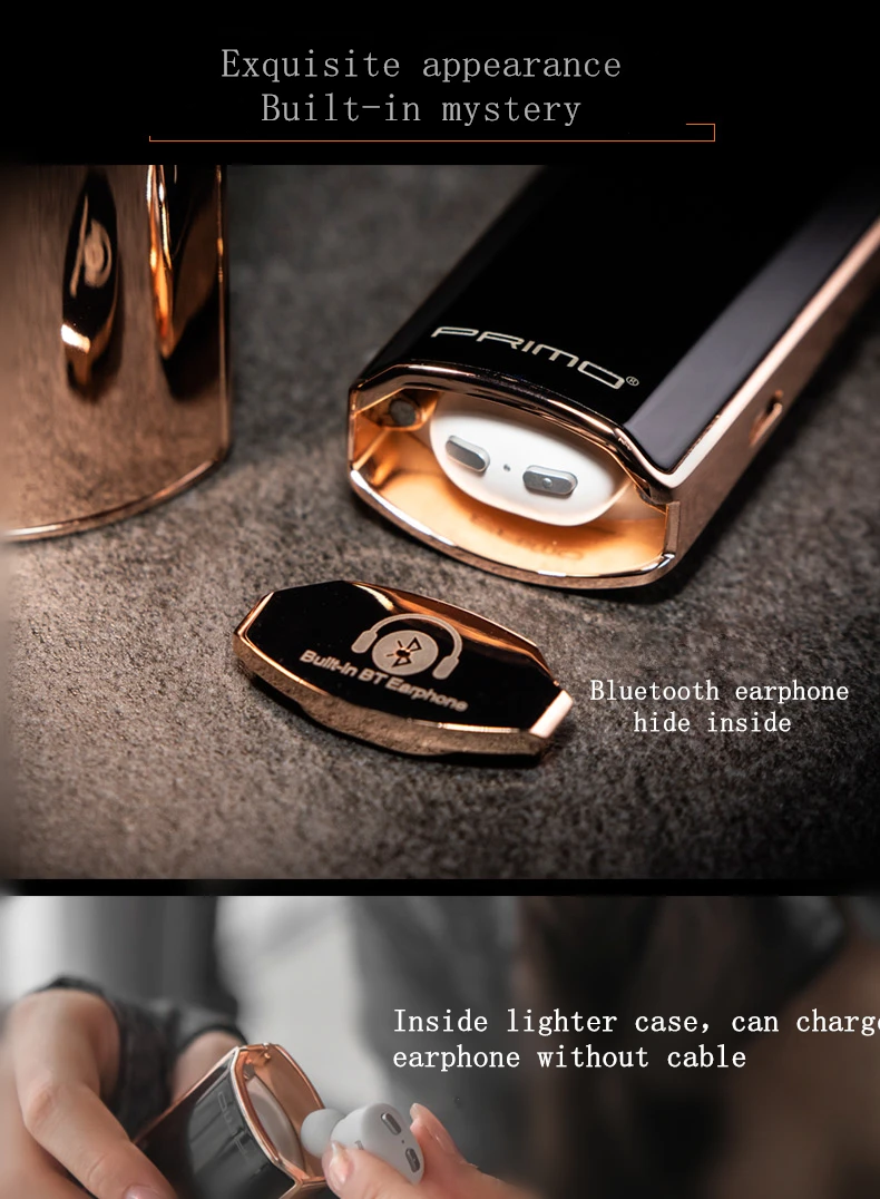 Подвешивание зажигания Arc электронная USB электрическая зажигалка для сигарет на день рождения свадебный подарок зажигалки с наушником