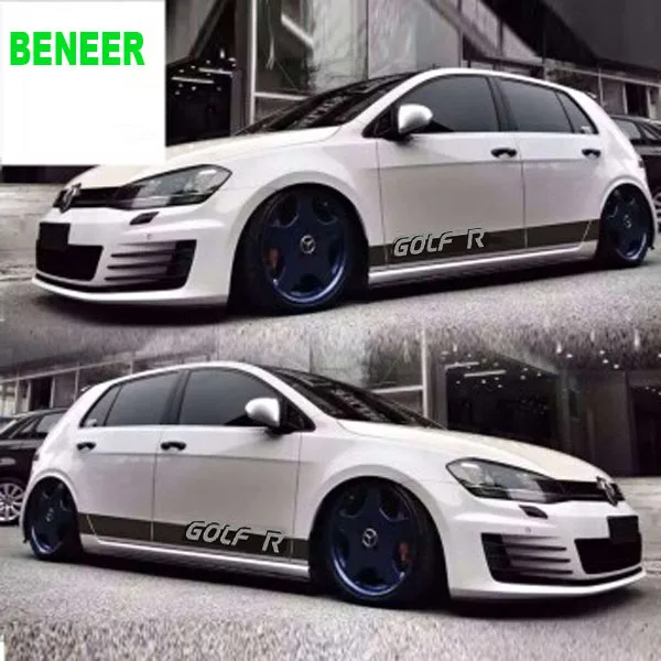 2 шт./лот kk стикер боковой кузова автомобиля для volkswagen vk vw GOLF|Наклейки на
