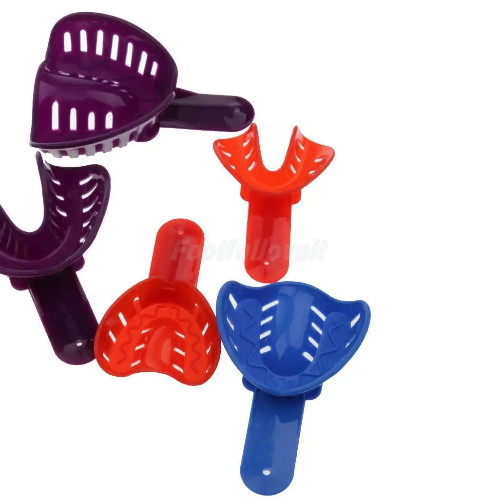 12 шт одноразовые стоматологические впечатления лотки модель зубного протеза