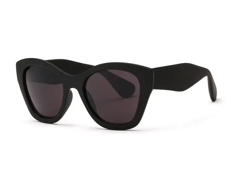 NO2 MATTE BLACK AEVOGUE, новинка, Бабочка, Брендовые очки, модные солнцезащитные очки для женщин,, солнцезащитные очки, высокое качество, UV400, AE0187 - Цвет линз: NO2 MATTE BLACK