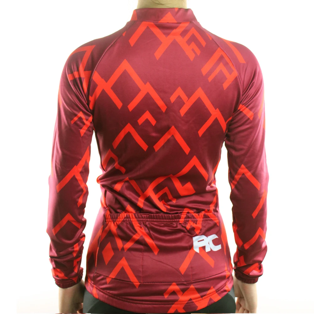Ropa Ciclismo Женская Теплая Флисовая велосипедная одежда с длинным рукавом для