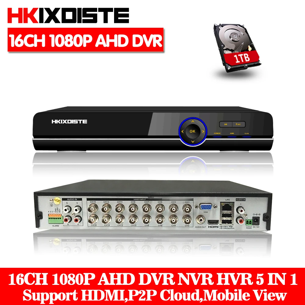 Видеорегистратор 16 каналов HD AHD 1080 P 1080N 720 HDMI автономный Wi Fi DVR NVR|ahd dvr nvr|dvr nvr16ch |
