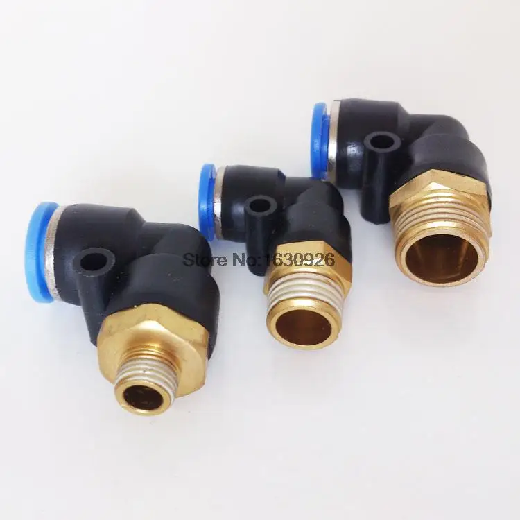 

Free Shipping 5 Pcs PL12-04 L Tapped Straight pneumatic joints rapid joint 1/2 4 Drop 12mm hose