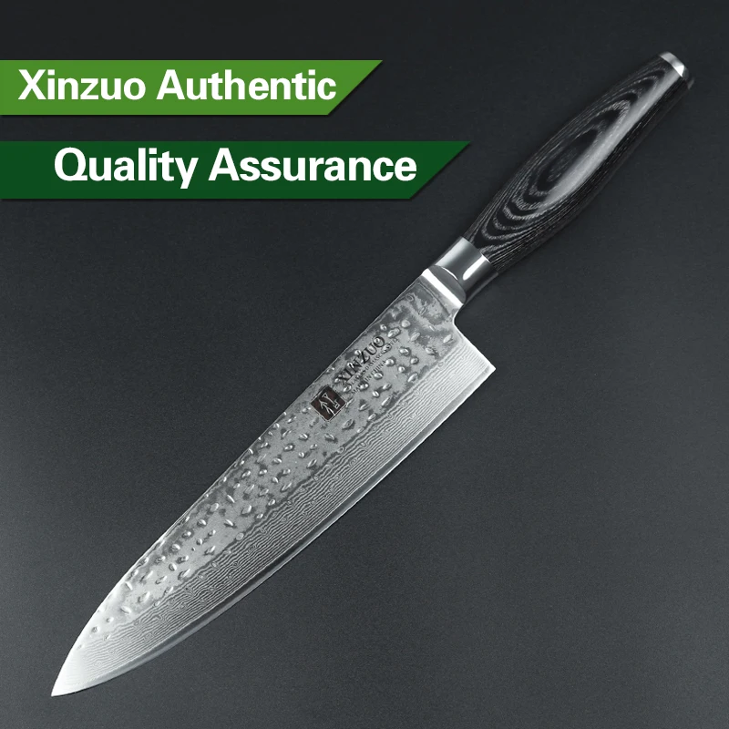 XINZUO 8 "дюймовый шеф-повара Ножи японский Дамаск Сталь Кухня ножей инструменты