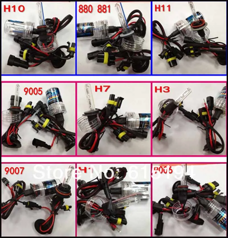 H7 Ксенон canbus 55 w 12000 k 4300 k 6000 k 8000 k bi xenon H7 H1 HB4 H3 55 Вт светодиодные лампы 12 v HID комплект тонкий балласт автомобильных фар H4-3 биксенон