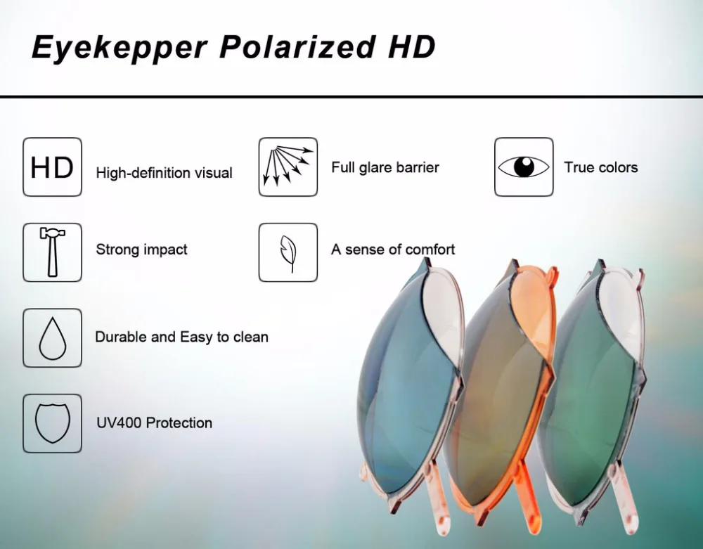 TH6166PGSG Eyekepper TR90 небьющиеся спортивные поликарбонатные полудрагоценные поляризационные бифокальные Солнцезащитные очки для чтения