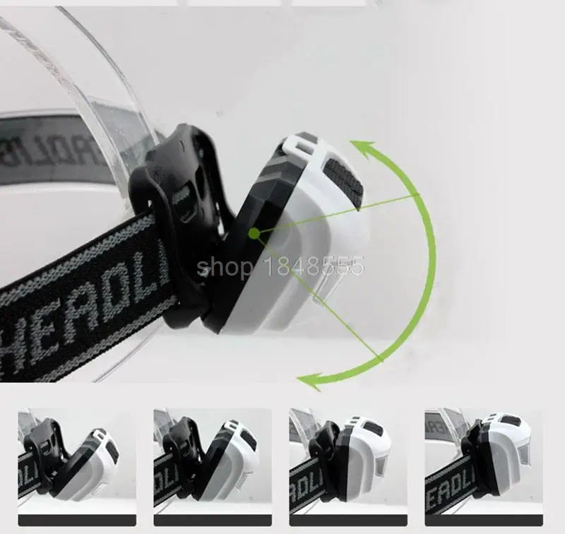 Головсветильник мини фонарь с 3 светодиодами 4 режима|battery powered fans for camping|battery operated