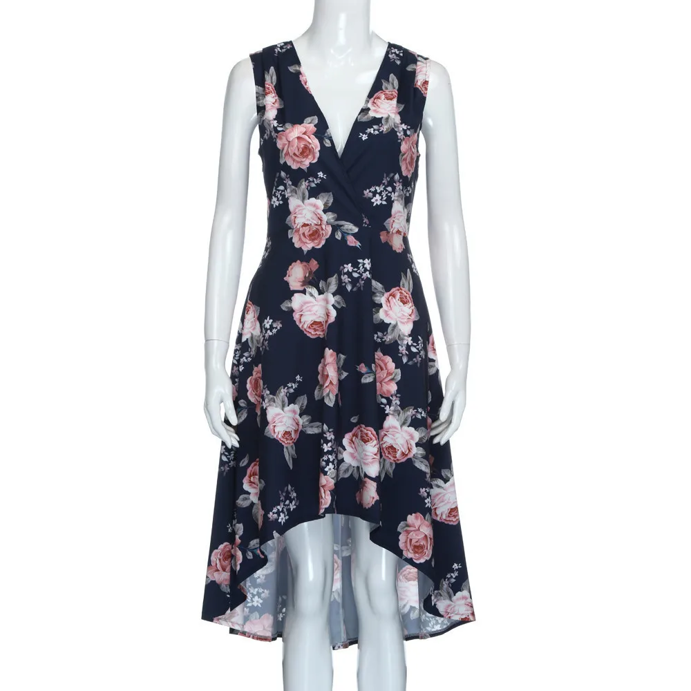 Женское платье летнее Короткое мини-платье с открытыми плечами и цветочным