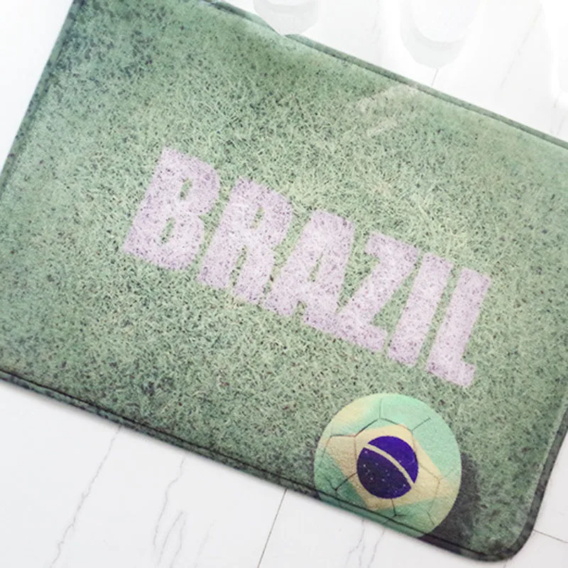 Россия/Франция/Бразилия/Швейцария Футбол и газон узор пол коврики кухня ванная