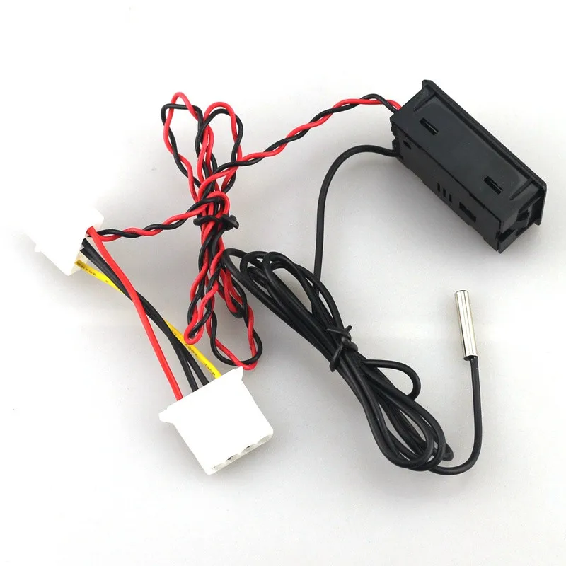 Ketotek usb термометр ЖК-цифровой указатель автомобильный измеритель температуры воды Датчик C F мод для компьютера ПК аквариумные котлы