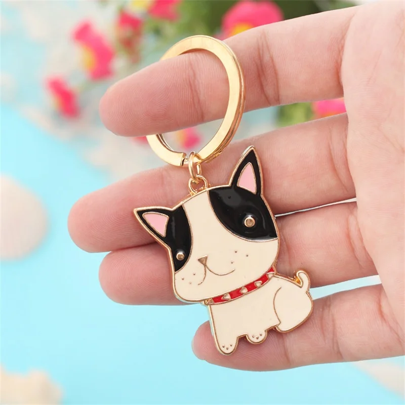 Мило и интересно животных Собака голову как цепочка для ключей Корейская