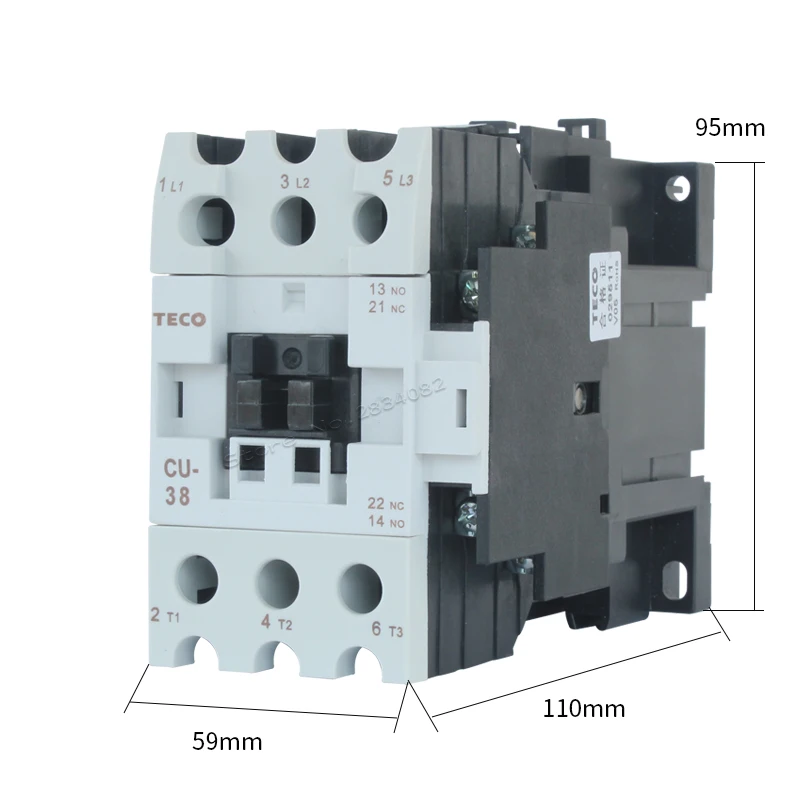 50/60 Гц 38A Ui1000V AC3 контактор переменного тока AC24V 380V 220V 110V напряжение катушки CU 38