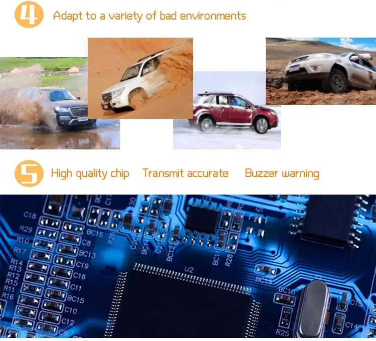 Автомобильный TPMS контроль давления в шинах солнечной энергии ЖК-дисплей Охранная сигнализация с 4 внутренними датчиками давления в шинах
