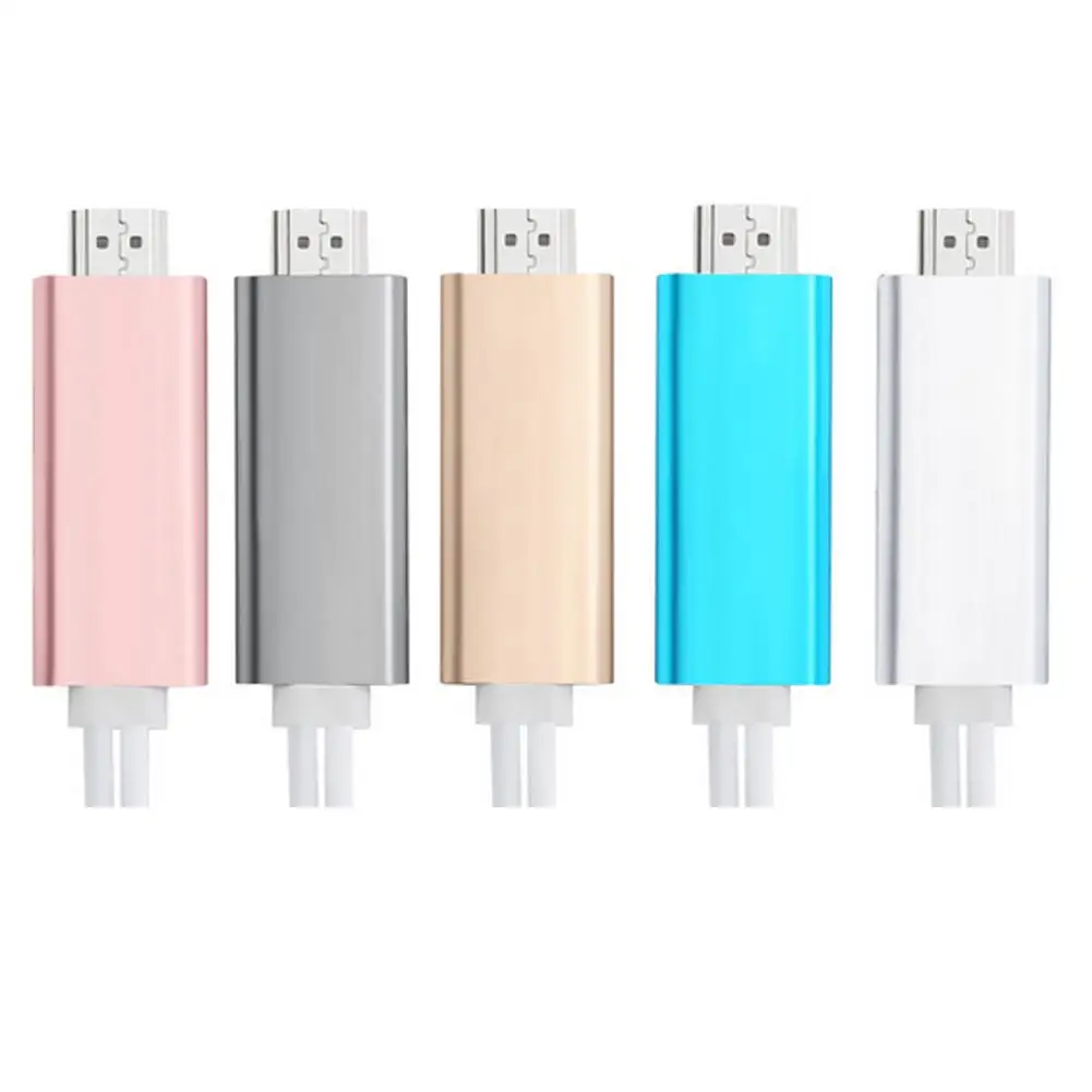 2 в 1 8 контактный usb кабель м HDMI HD + USB HDTV AV Кабель адаптер для IPhone Алюминий из