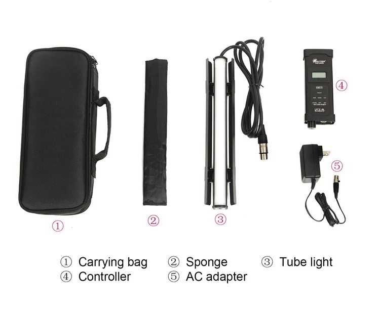 CAME-TV Boltzen light Andromeda 10 ватт тонкая трубка светодиодный видео свет Би-цвет(1FT-B