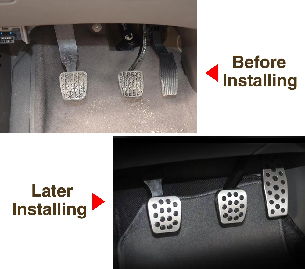 Автомобильный Стайлинг накладки на педали тормоза и сцепления для автомобилей