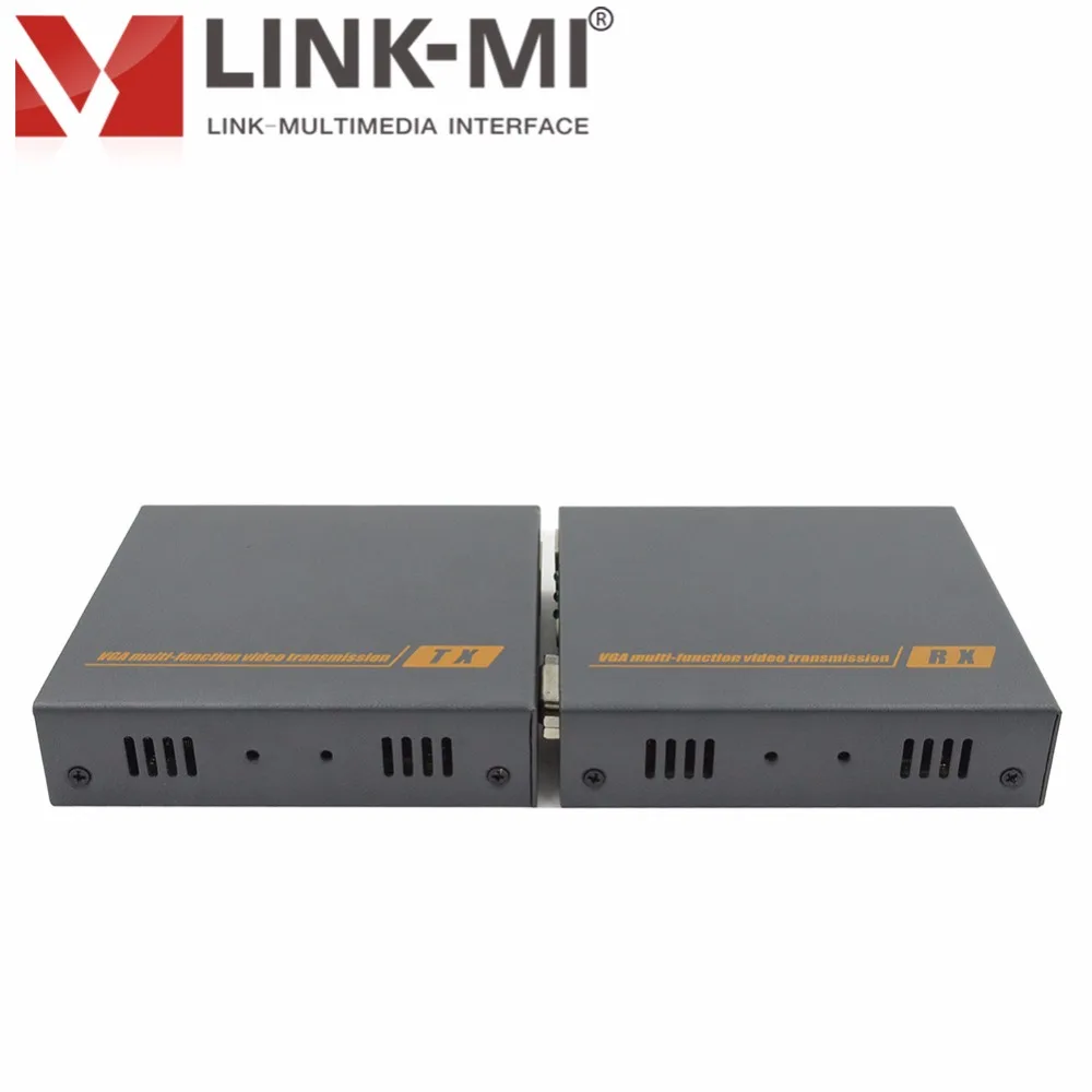 LINK MI LM DT206 HD видео VGA удлинитель 200 м по одиночному Cat5/5e Cat6 кабель до 1920x1080 @ 60 3 5 мм