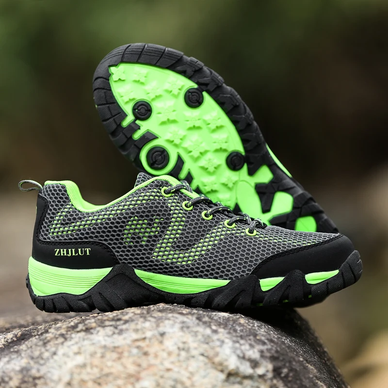 MANLI New Big Size 36-47 Men's Woman HIking Shoes Male Outdoor Antiskid Breathable Trekking Hunting Tourism Mountain Sneakers | Спорт и