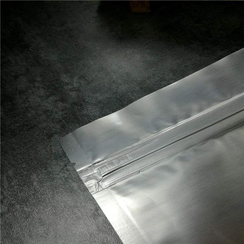10*15cm(3.94*5.9inch) Sliver color tear notch Metallic Mylar zip lock aluminum foil stand up ziplock packaging bag | Дом и сад