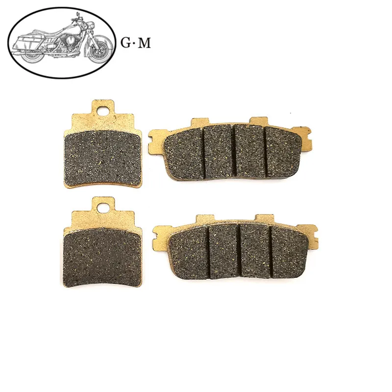 2 pair 1 sets Мотоциклетные передние/задние тормозные наборы стартового стола для SYM GTS125 GTS 125 i Joymax 2010- GTS 125 i Sport - Цвет: 2 pair 1 sets