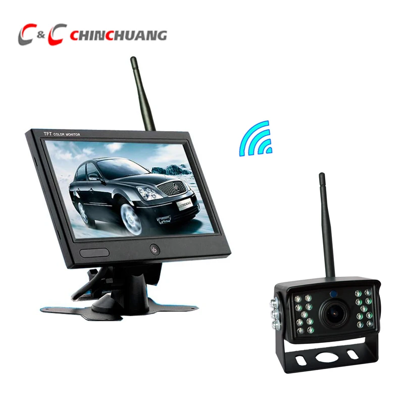 2 4 GHz беспроводной Грузовик Автобус RV обратная система парковки приемник с 18 LED ИК