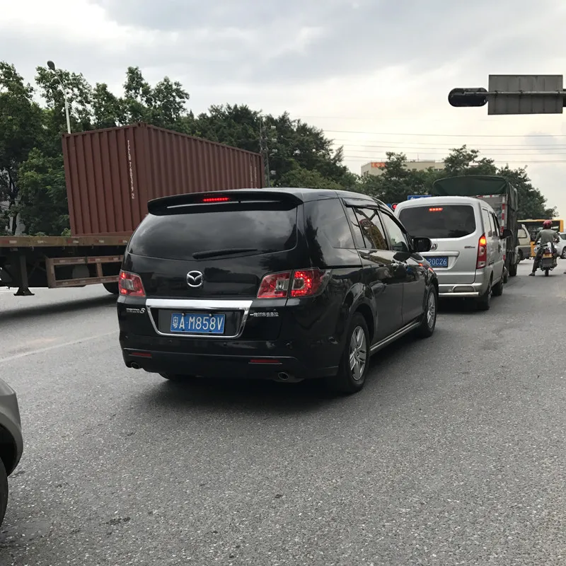Для Mazda 5 2008 2009 2010 украшение автомобиля Неокрашенный задний спойлер высокое