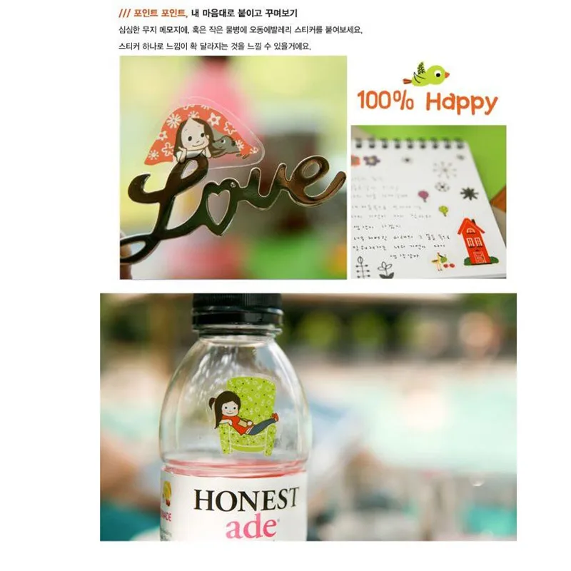 6 шт./лот новые Североевропейские ПВХ наклейки многофункциональные DIY этикетки