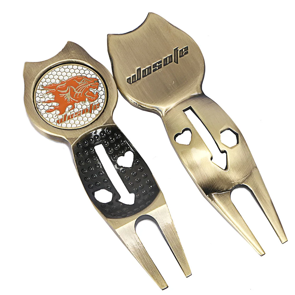 Инструмент для ремонта газона из цинкового сплава|putting green|divot repair toolgolf divot tool |