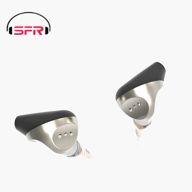 Полуушные вкладыши для наушников Shell PT25 плоский штекер блок HIFI Графен со сменным