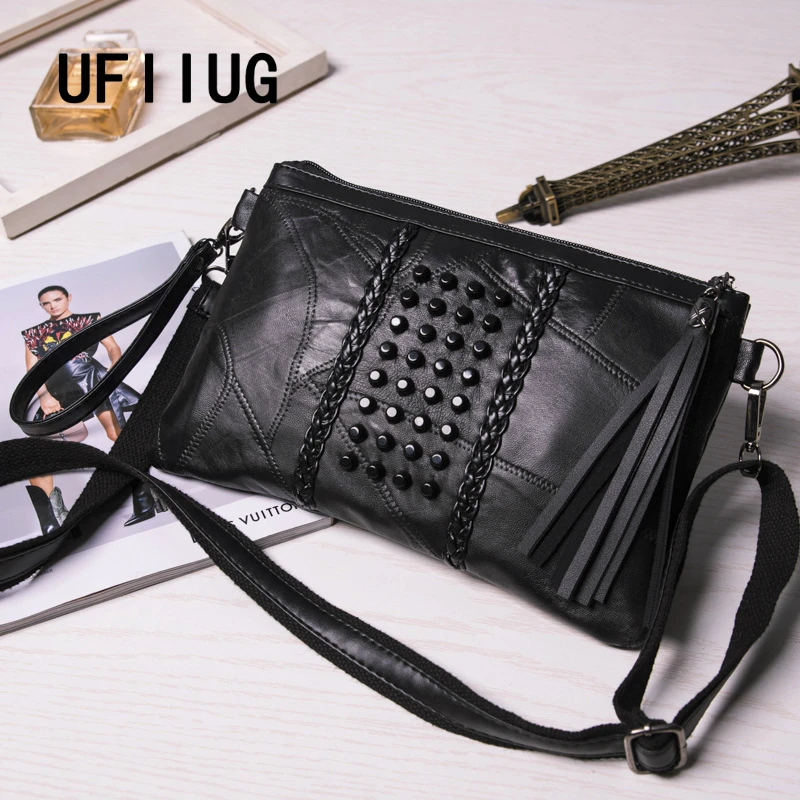 Женские сумки через плечо из натуральной кожи винтажные мессенджеры с