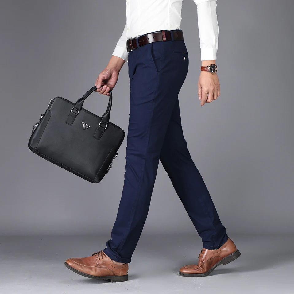 Брендовые мужские прямые брюки NIGRITY новинка сезона осень зима 2020 деловые