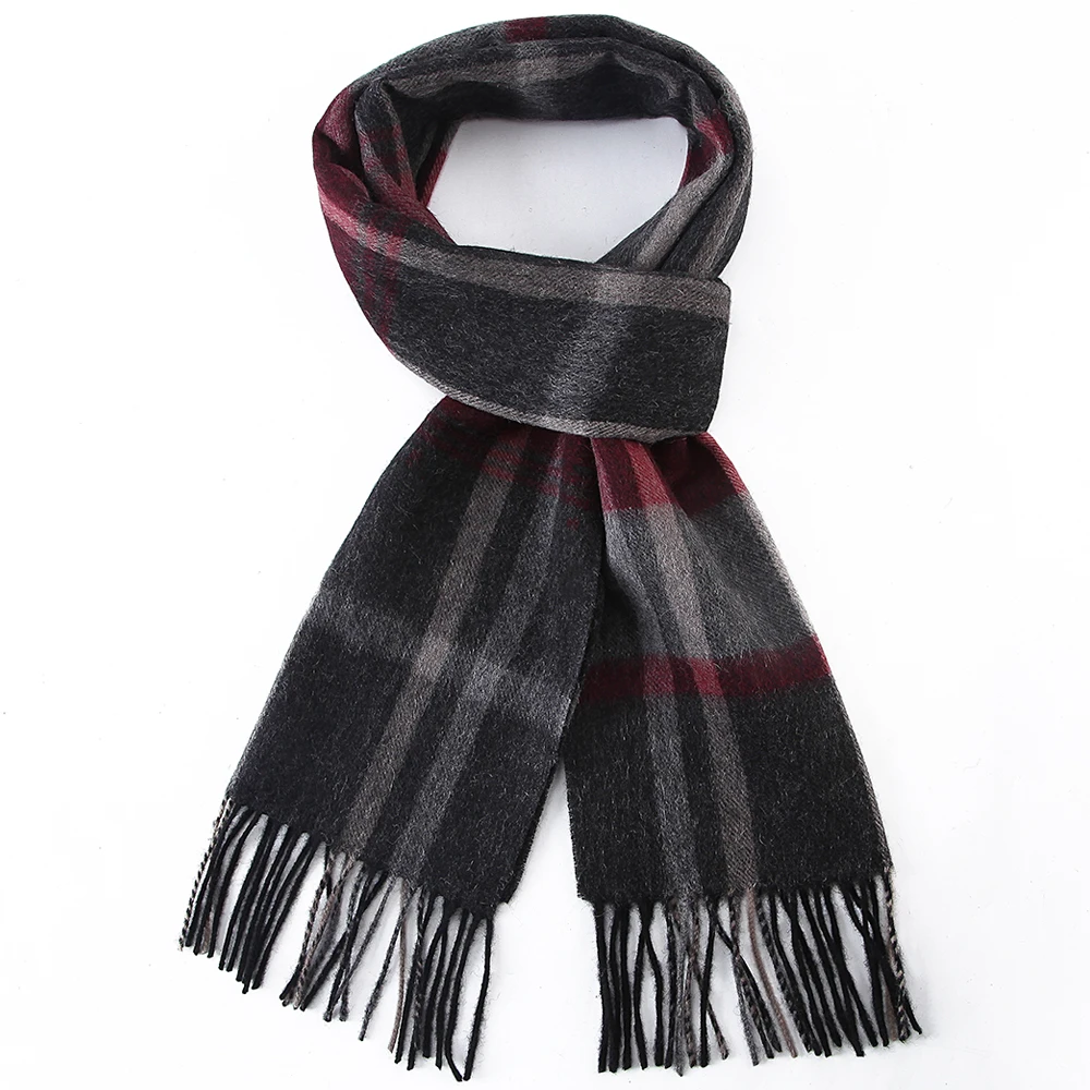 Новое поступление шерстяной шарф клетчатые зимние кашемировые шерстяные шарфы унисекс роскошные толстые модные зимние теплые длинные мягкие мужские шарфы
