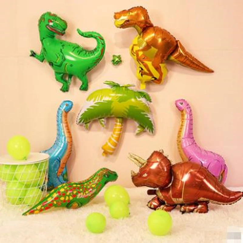 1 шт. Гигантский Размер динозавр форма фольги шар для динозавра тема вечерние
