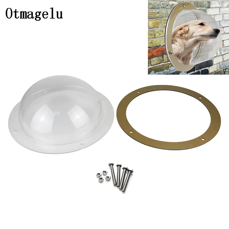 Дверь для домашних животных ограда с окном на стену безопасности собак и кошек