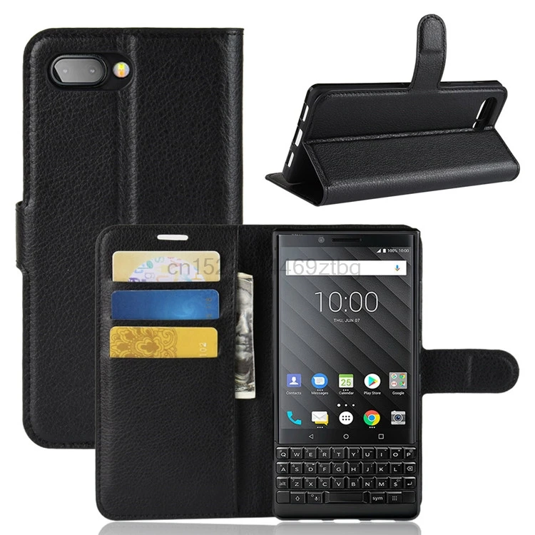 Для BLACKBERRY KEY2 Чехол Флип Роскошный кожаный чехол для телефона для BLACKBERRY ключ 2 KEYTWO ключ два BBF100 BBF100-1 задняя крышка