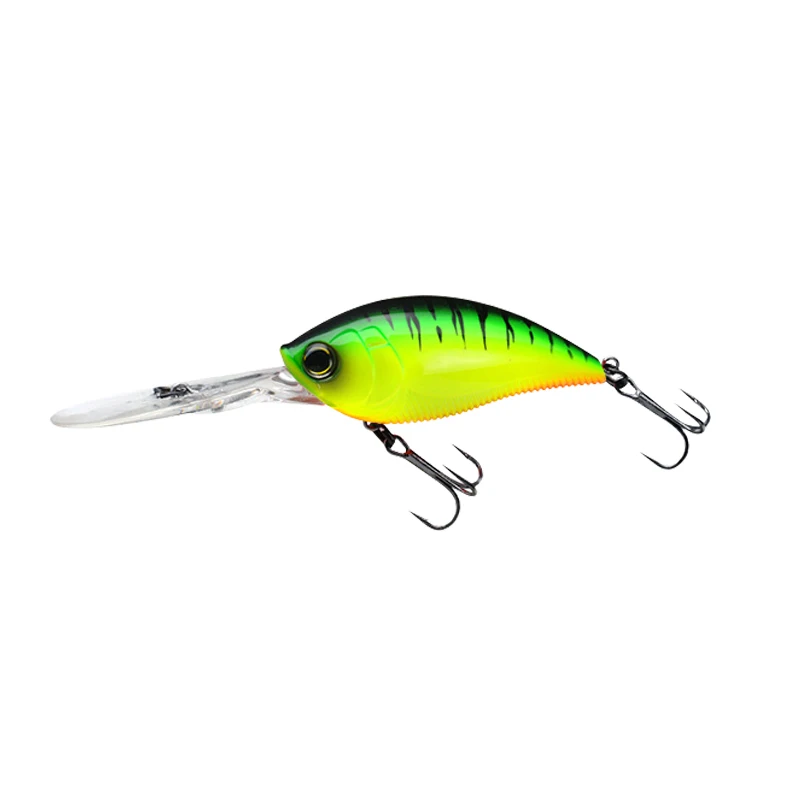 

1pc NEW Fishing Lure 70mm 21g Rock Crank Bait Crankbait with 2 Treble Hooks Swim Hard Lure Baits Wobbler Floating 0.3-1.2 Depth