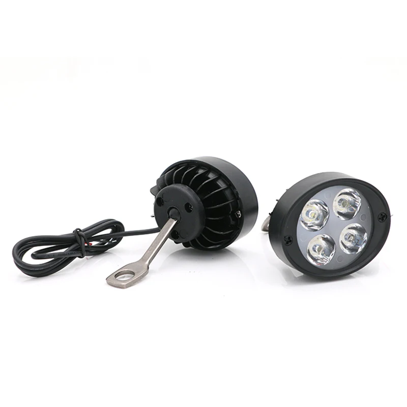 Motorcycle DC 12V Headlight Motorbike LED Headlamp with Light Switch Scooter White Spotlights Motor Headlights Moto Front Lamp |