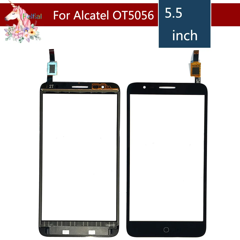 Для Alcatel one Touch Pop 4 plus OT5056 5056 5056A 5056D сенсорный экран дигитайзер Датчик Внешний