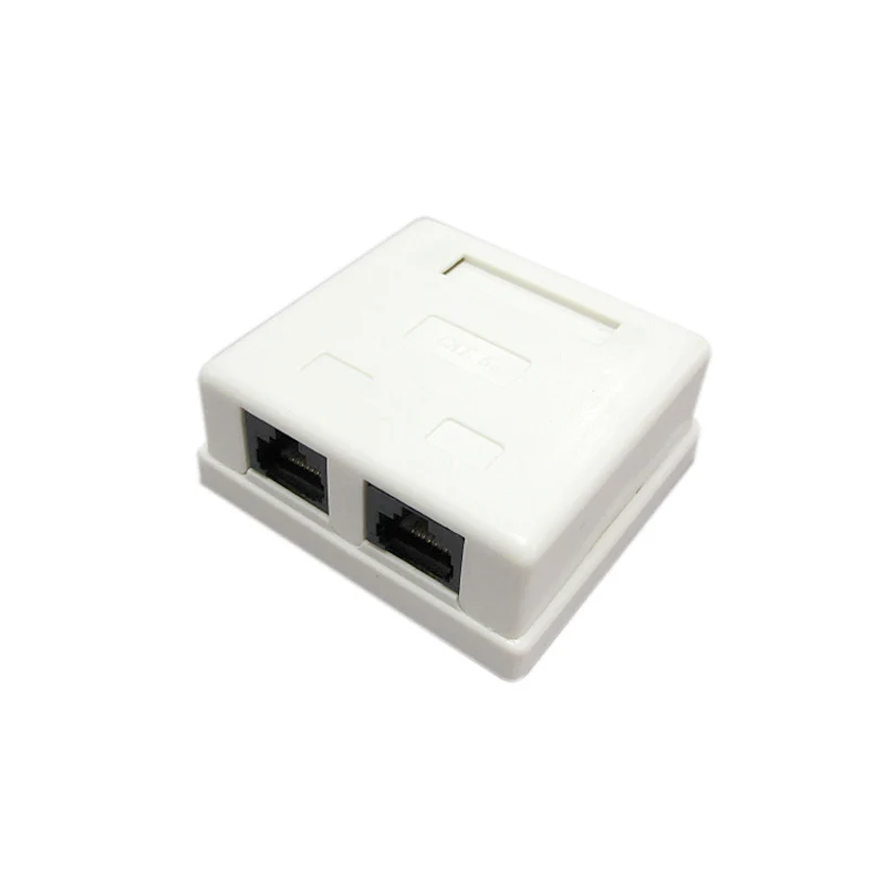 Кабельная коробка RJ45 CAT5e сетевой соединитель с одним портом настольная двумя
