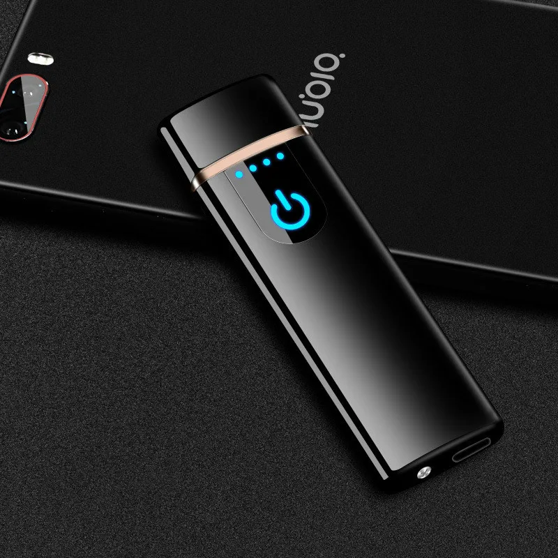 Металлический ветрозащитный Usb Зарядка Электрический Пальчиковый сенсорный