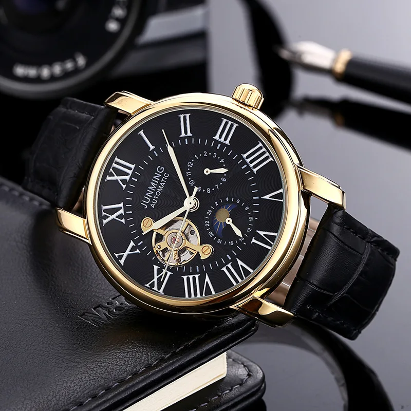 New Fashion Trend Five-needle Three-plate Men's Waterproof Watches Tourbillon Automatic Mechanical Men Watch Business Male | Наручные