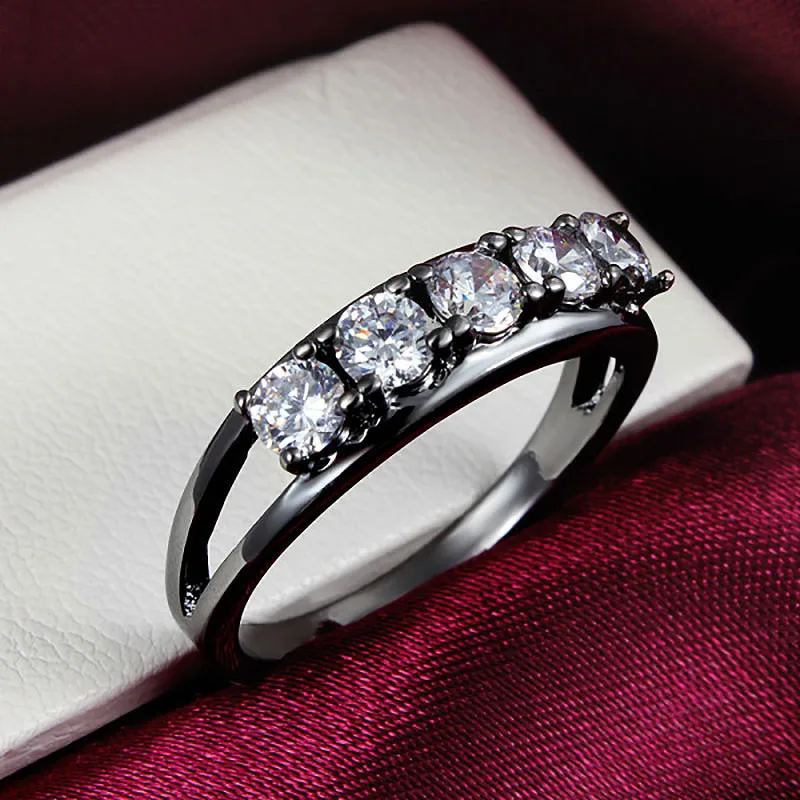 2017 новое поступление Свадебные кольца на палец для женщин трендовые прозрачные